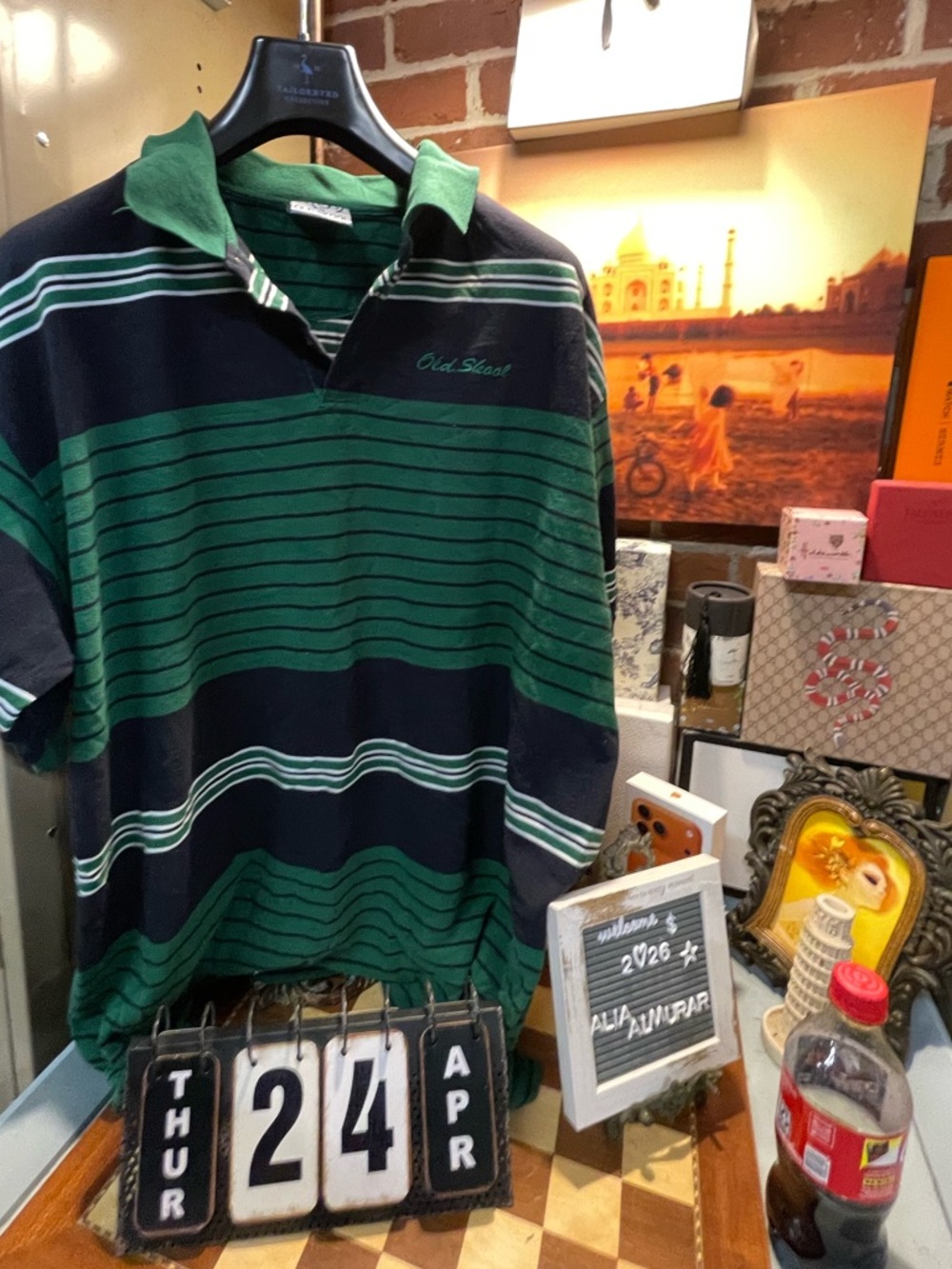 Vintage Old Skool Striped Polo Men’s